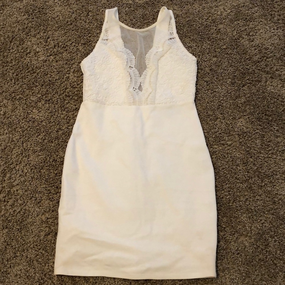 White mini dress from lulus!
